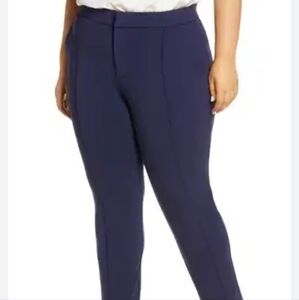 Eloquii Kady cropped ankle blue career work pants classy sz 18 R
